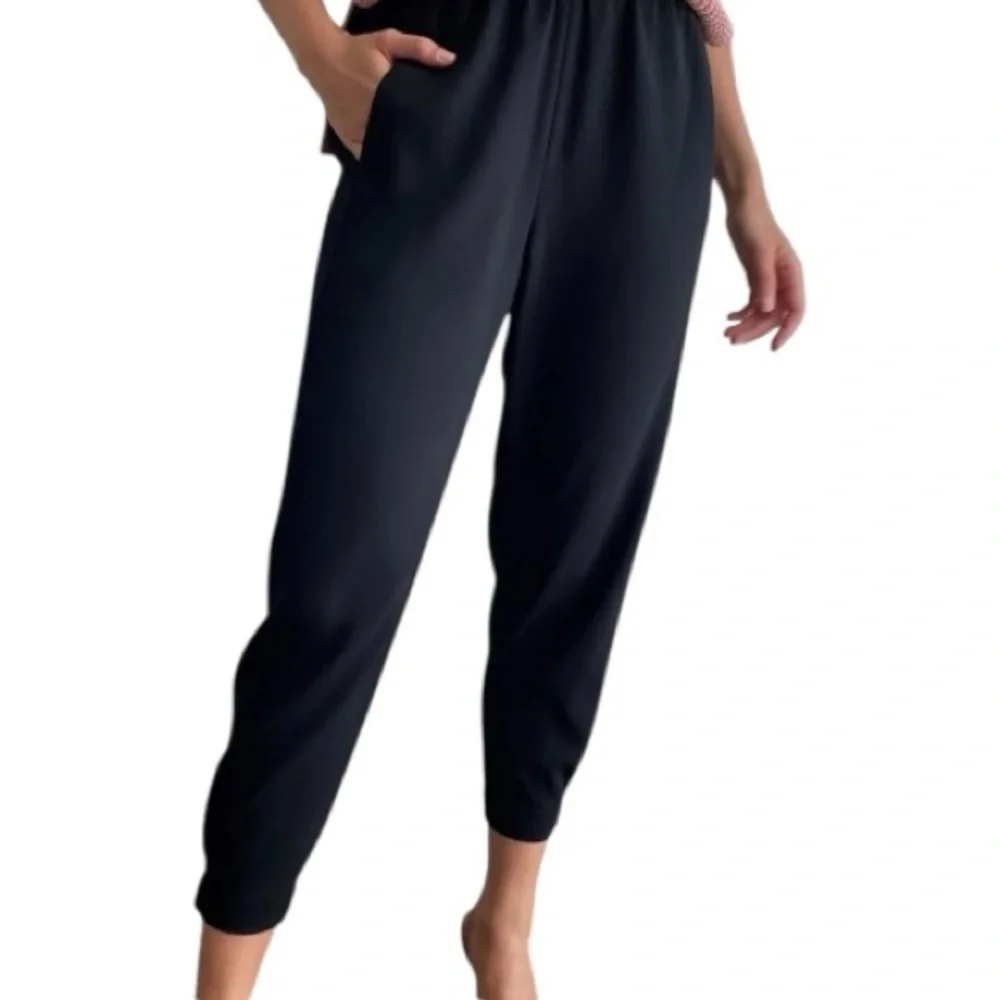 Aritzia Babaton Dexter Black High-Waist Tapered Jogger Pants Size S EUC